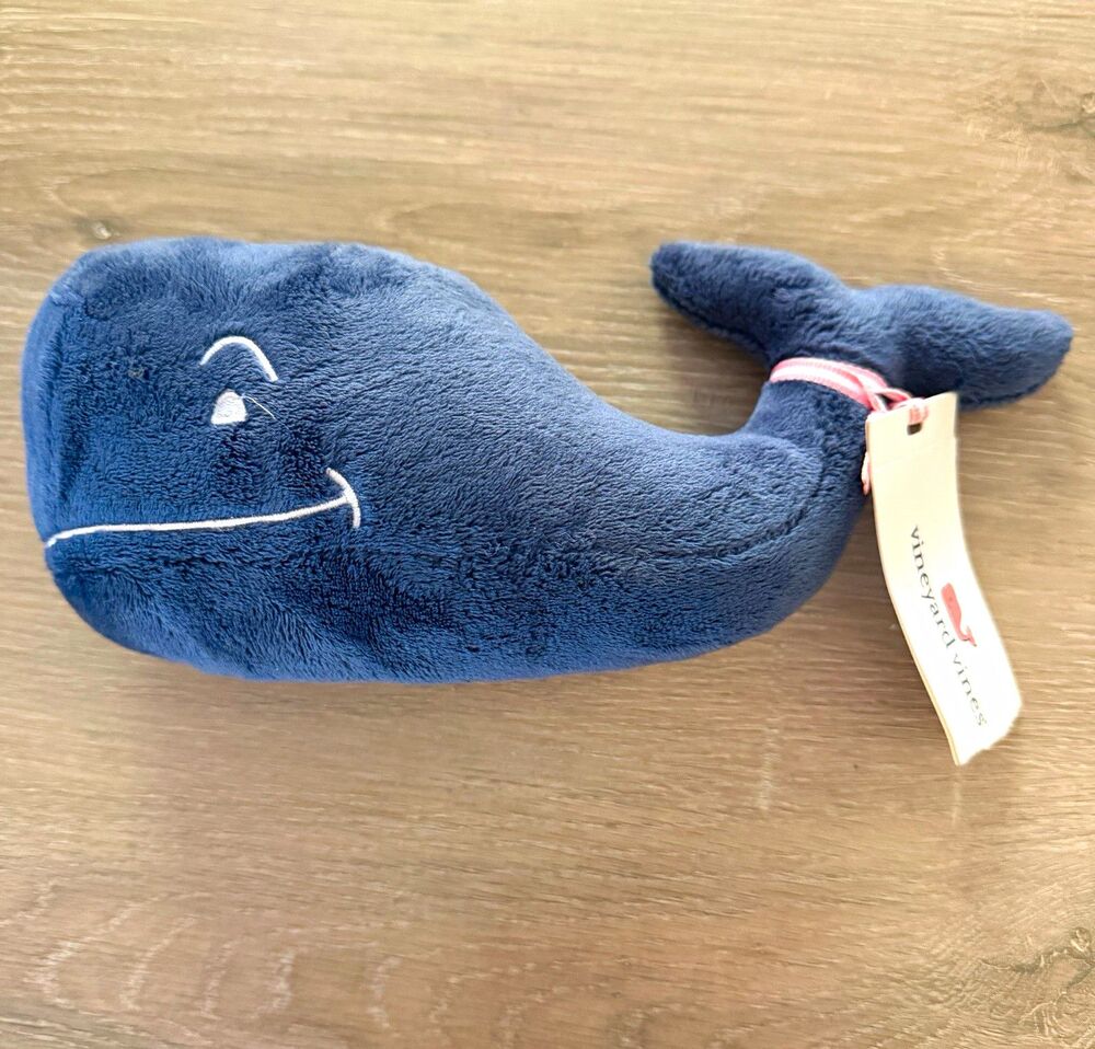 Vineyard Vines Small Plush Whale 9” Vineyard Navy 5A7482 NWT Stuffed Animal